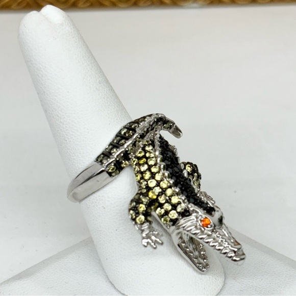 Crocodile Statement Ring - Picture 4 of 4